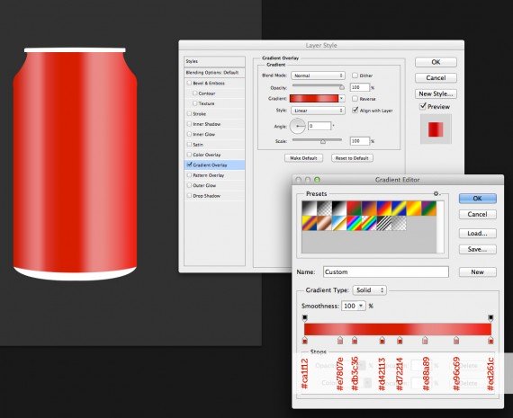 How to Create Coca Cola Can in Photoshop?