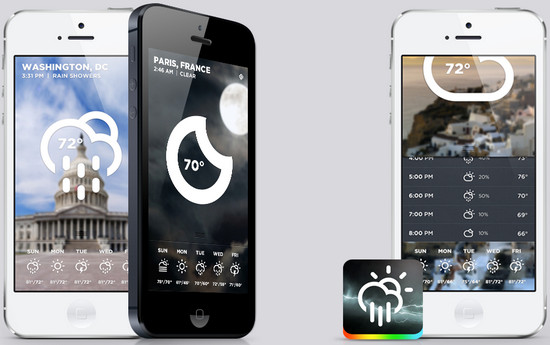 Best Weather Mobile Apps designs