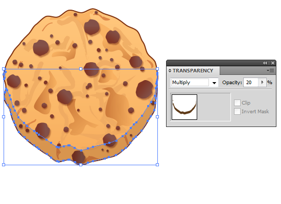 Awesome Creation of Delicious Chocolate Chip Cookie In Illustrator