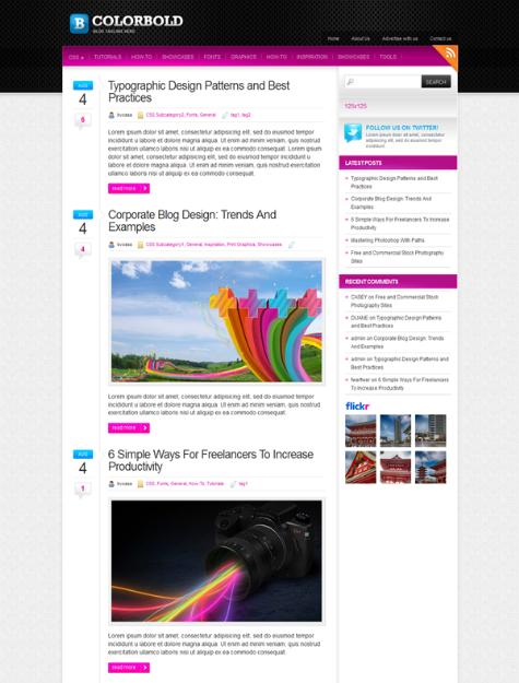 15 Fresh and Colourful Free WordPress Responsive Themes