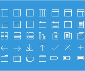 Thin Line Icons