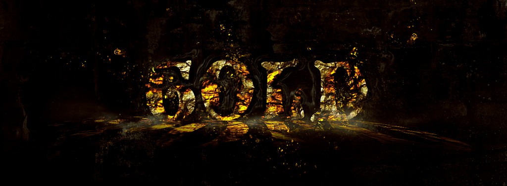 Disintegrated Golden Text in Photoshop