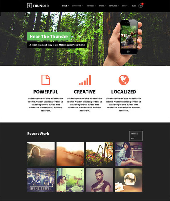 Flat Design WordPress Themes