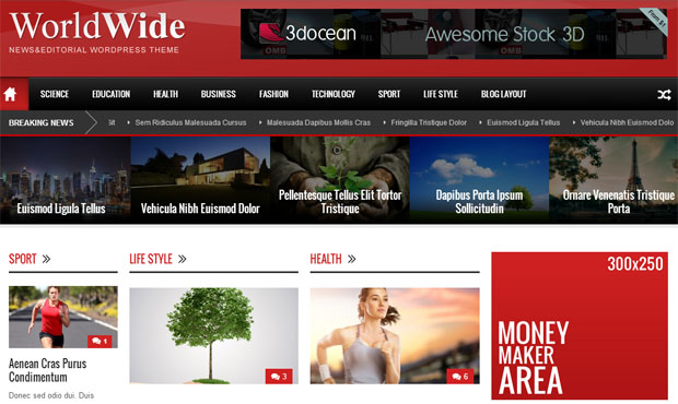 WordPress News, Magazine, Editorial Themes